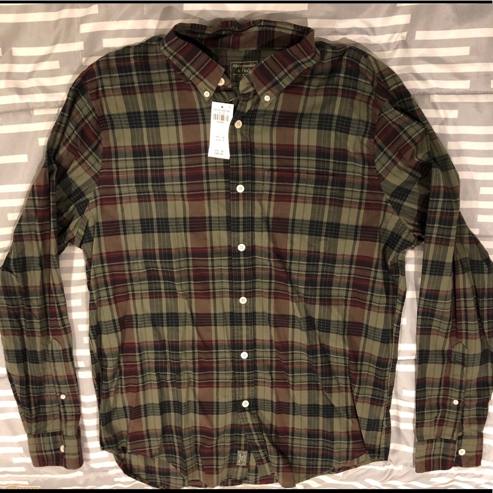 🆕 Abercrombie Dress Shirt Size XXL